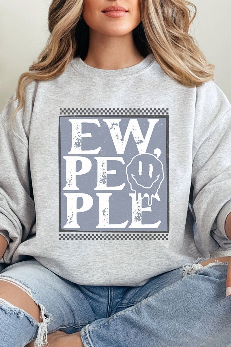 Ew People Checkered Unisex NuBlend Crew Sweatshirt - Wholesale Accessory Market