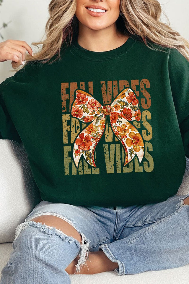 Fall Vibes Floral Coquette Unisex NuBlend Crew Sweatshirt - Wholesale Accessory Market