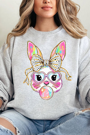 Glitzy Brushed Bunny Unisex NuBlend Crew Sweatshirt - Wholesale Accessory Market