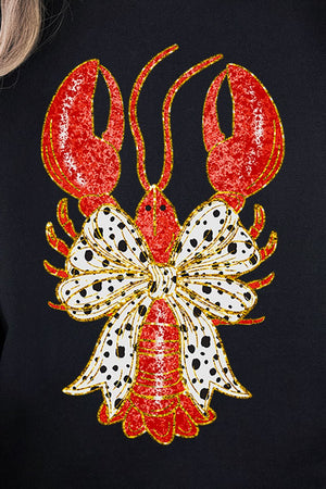 Glitzy Crawfish Coquette Bow Unisex NuBlend Crew Sweatshirt - Wholesale Accessory Market