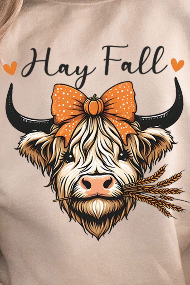 Hay Fall Cow Unisex NuBlend Crew Sweatshirt - Wholesale Accessory Market