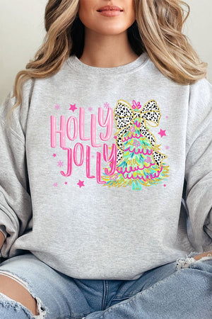 Holly Jolly Christmas Tree Unisex NuBlend Crew Sweatshirt - Wholesale Accessory Market