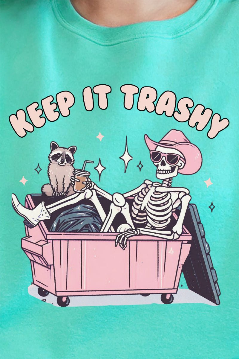 Keep It Trashy Skeleton Unisex NuBlend Crew Sweatshirt - Wholesale Accessory Market