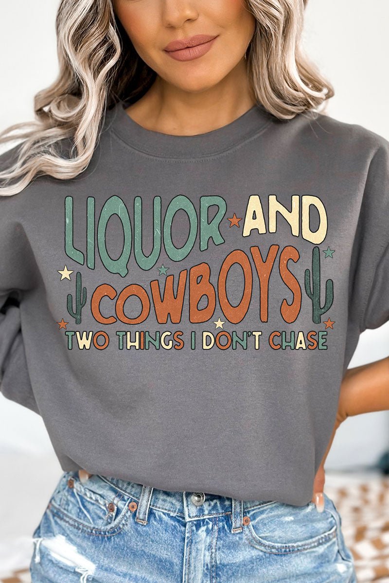 Liquor & Cowboys Unisex NuBlend Crew Sweatshirt - Wholesale Accessory Market