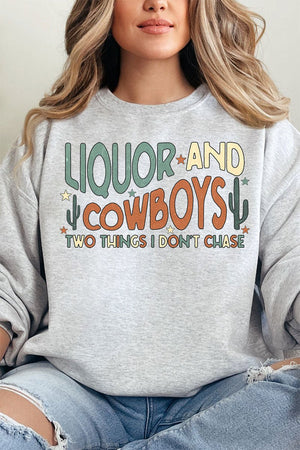 Liquor & Cowboys Unisex NuBlend Crew Sweatshirt - Wholesale Accessory Market