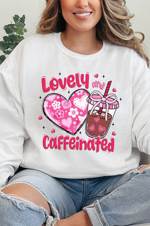 Lovely And Caffeinated Unisex NuBlend Crew Sweatshirt - Wholesale Accessory Market