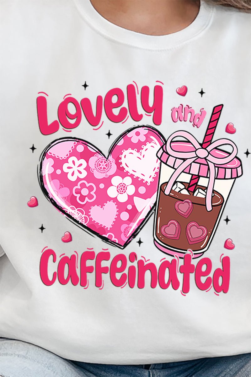 Lovely And Caffeinated Unisex NuBlend Crew Sweatshirt - Wholesale Accessory Market