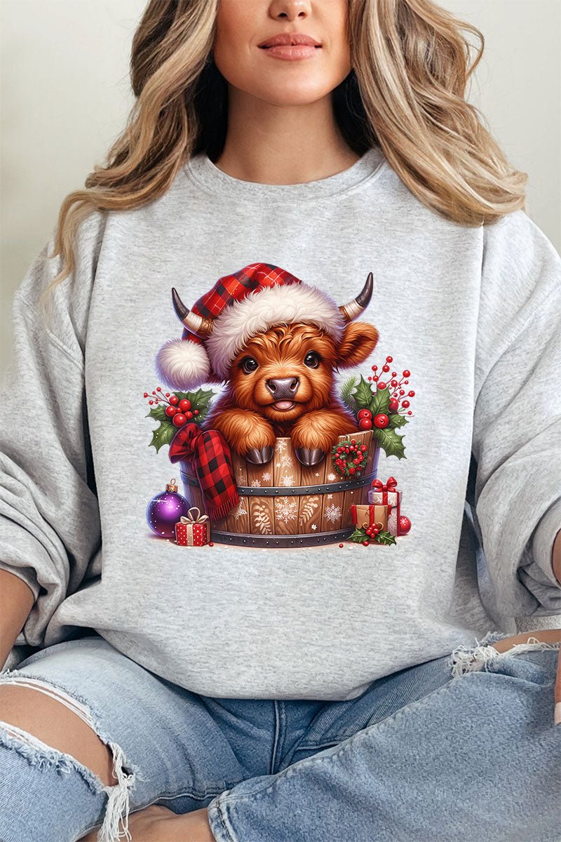 Mooey Christmas Bucket Unisex NuBlend Crew Sweatshirt - Wholesale Accessory Market