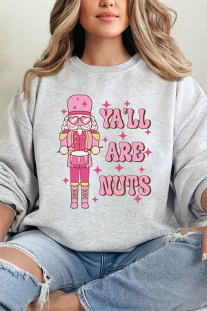 Nutcracker Y'all Are Nuts Unisex NuBlend Crew Sweatshirt - Wholesale Accessory Market