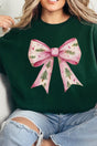 Pink Christmas Tree Bow Unisex NuBlend Crew Sweatshirt - Wholesale Accessory Market