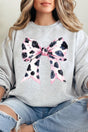 Pink Cow Coquette Bow Unisex NuBlend Crew Sweatshirt - Wholesale Accessory Market