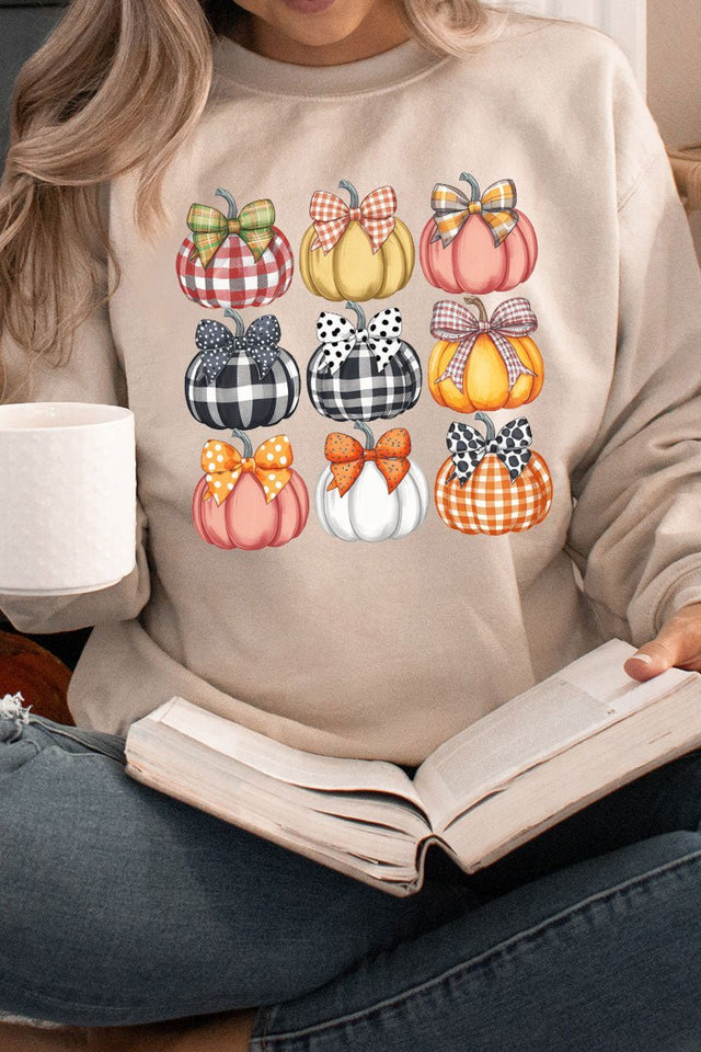 Plaid About Pumpkins Unisex NuBlend Crew Sweatshirt - Wholesale Accessory Market