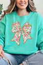 Preppy Blossom Bow Unisex NuBlend Crew Sweatshirt - Wholesale Accessory Market