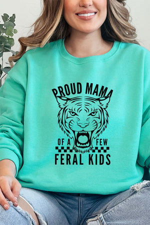 Proud Mama Feral Kids Unisex NuBlend Crew Sweatshirt - Wholesale Accessory Market