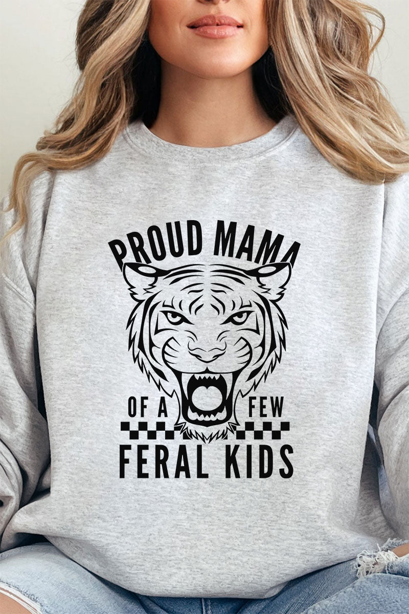 Proud Mama Feral Kids Unisex NuBlend Crew Sweatshirt - Wholesale Accessory Market