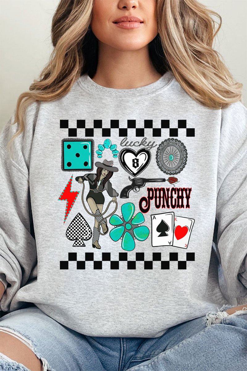 Punchy Cowgirl Unisex NuBlend Crew Sweatshirt - Wholesale Accessory Market