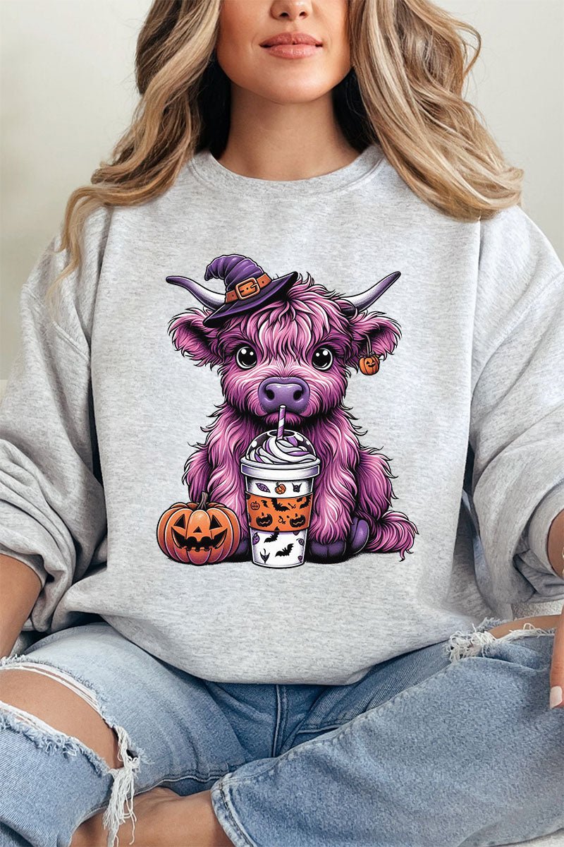 Purple Highland Halloween Unisex NuBlend Crew Sweatshirt - Wholesale Accessory Market