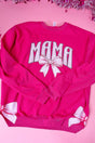 Side Bows Pink Gingham Mama Unisex NuBlend Crew Sweatshirt - Wholesale Accessory Market