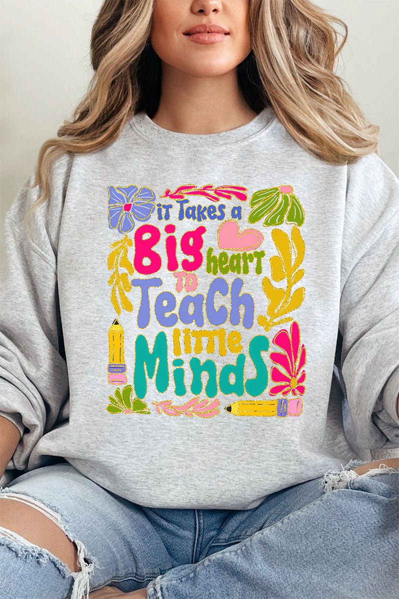 Takes A Big Heart To Teach Unisex NuBlend Crew Sweatshirt - Wholesale Accessory Market