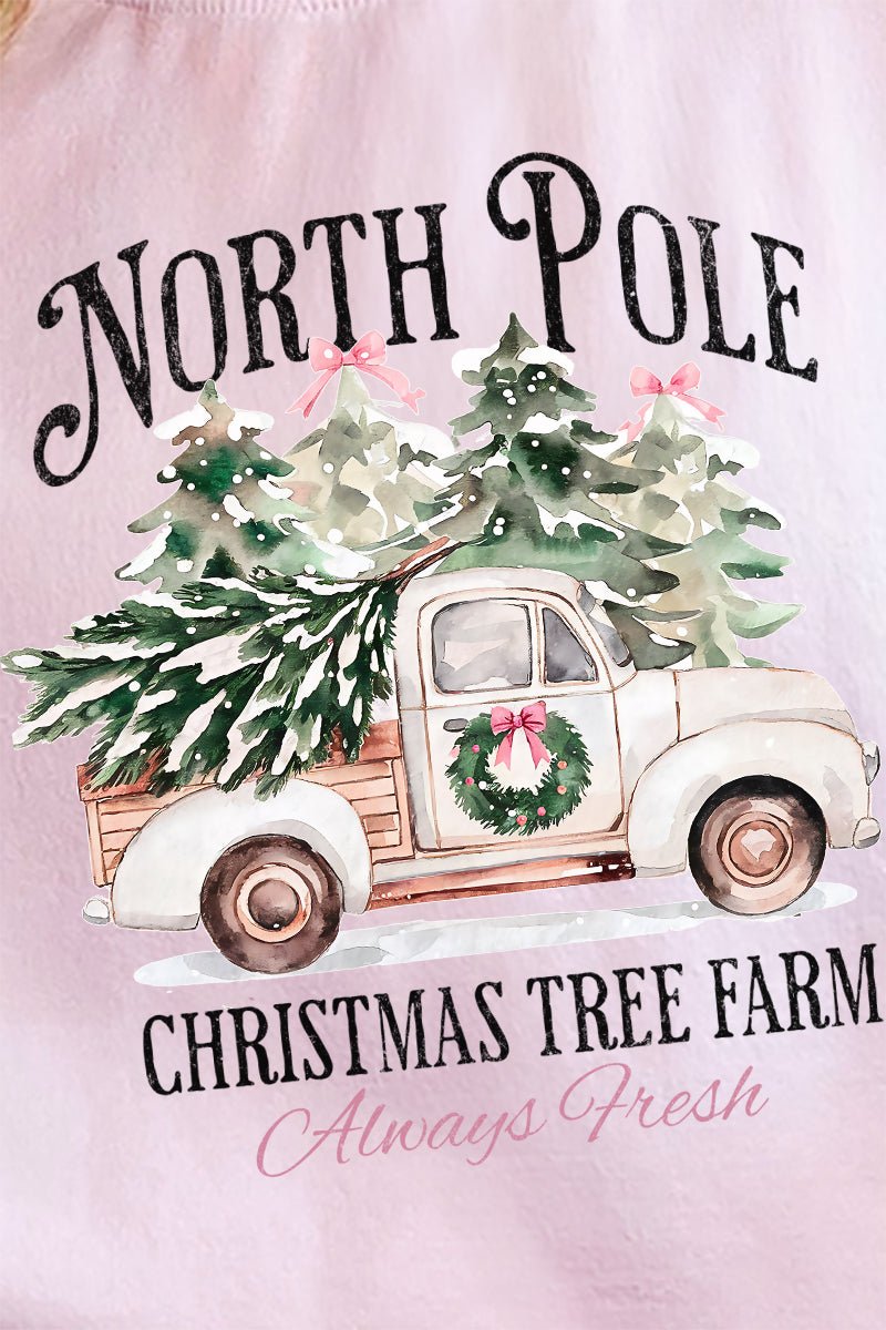 Truck North Pole Tree Farm Unisex NuBlend Crew Sweatshirt - Wholesale Accessory Market