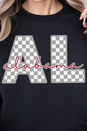 Alabama Checkered Unisex NuBlend Crew Sweatshirt - Wholesale Accessory Market