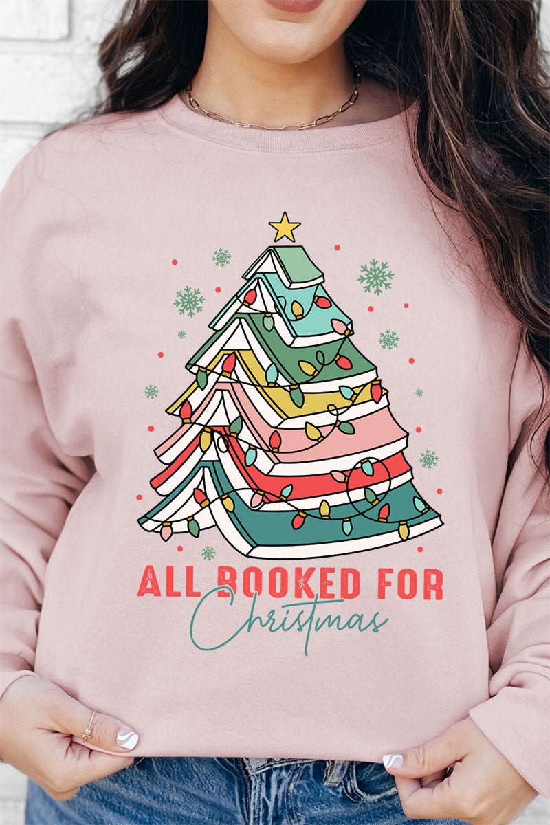 All Booked For Christmas Unisex NuBlend Crew Sweatshirt - Wholesale Accessory Market