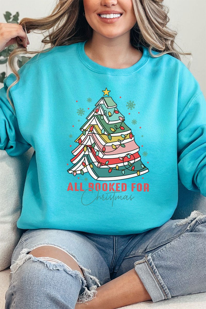 All Booked For Christmas Unisex NuBlend Crew Sweatshirt - Wholesale Accessory Market