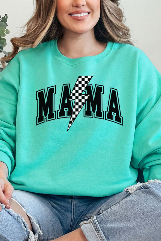 Checkered Strike Mama Unisex NuBlend Crew Sweatshirt - Wholesale Accessory Market