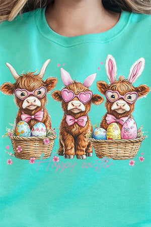 Hoppy Highland Easter Unisex NuBlend Crew Sweatshirt - Wholesale Accessory Market