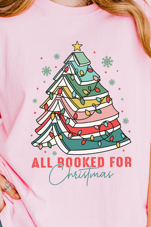 All Booked For Christmas Comfort Colors Heavyweight Long Sleeve T-Shirt - Wholesale Accessory Market