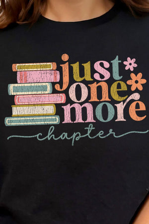 Just One More Chapter Combed Cotton T-Shirt - Wholesale Accessory Market