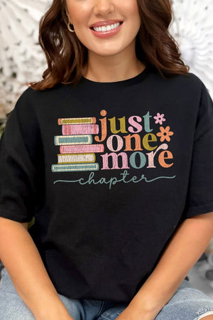 Just One More Chapter Combed Cotton T-Shirt - Wholesale Accessory Market