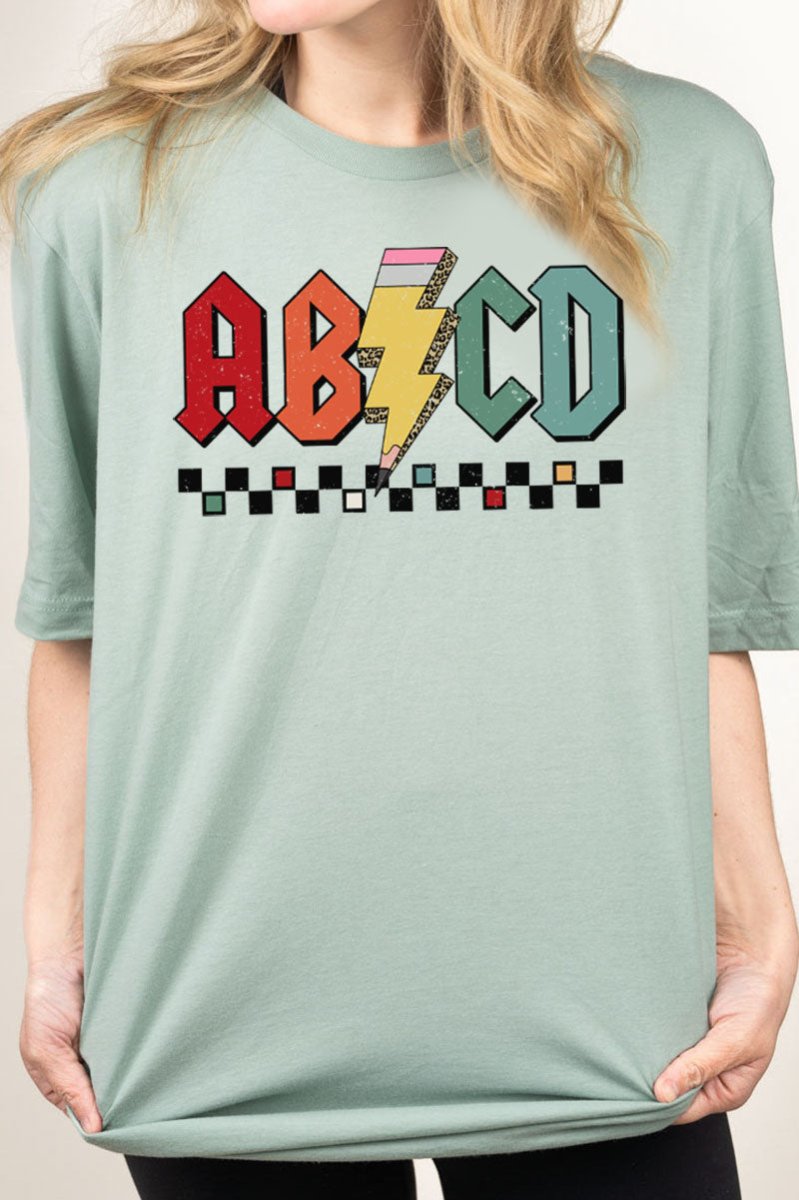 ABCD Teacher Combed Cotton T-Shirt - Wholesale Accessory Market