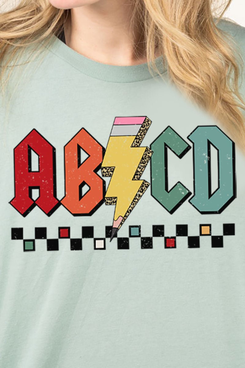 ABCD Teacher Combed Cotton T-Shirt - Wholesale Accessory Market