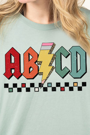 ABCD Teacher Combed Cotton T-Shirt - Wholesale Accessory Market