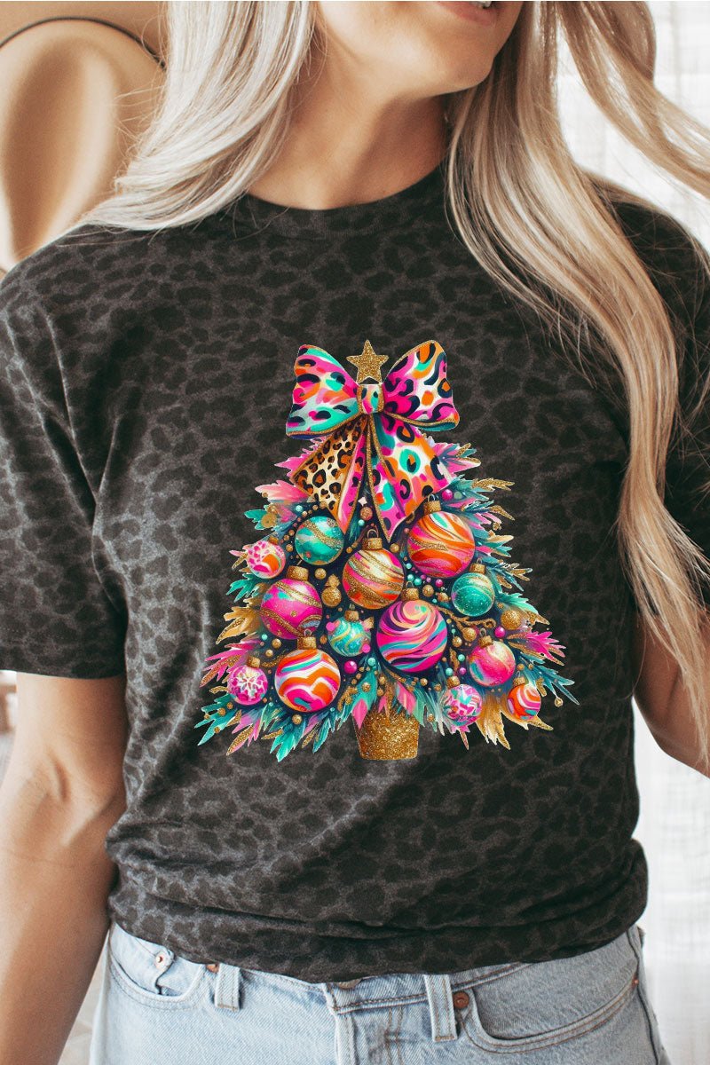 Vivid Christmas Tree Fine Jersey Tee - Wholesale Accessory Market