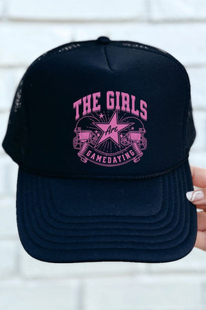 The Girls Are Gamedaying Foam Front Mesh Trucker Cap - Wholesale Accessory Market