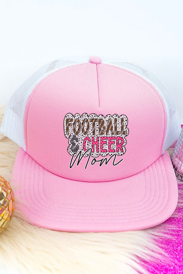 Dalmatian Dots Football & Cheer Mom Foam Front Mesh Trucker Cap - Wholesale Accessory Market