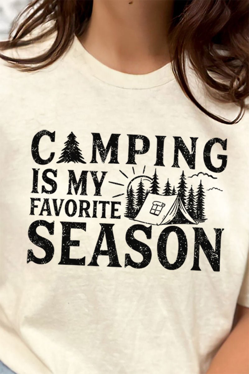 Camping Is My Favorite Season Softstyle Adult T-Shirt - Wholesale Accessory Market