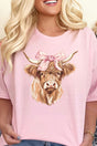 Highland Cow Bows Softstyle Adult T-Shirt - Wholesale Accessory Market