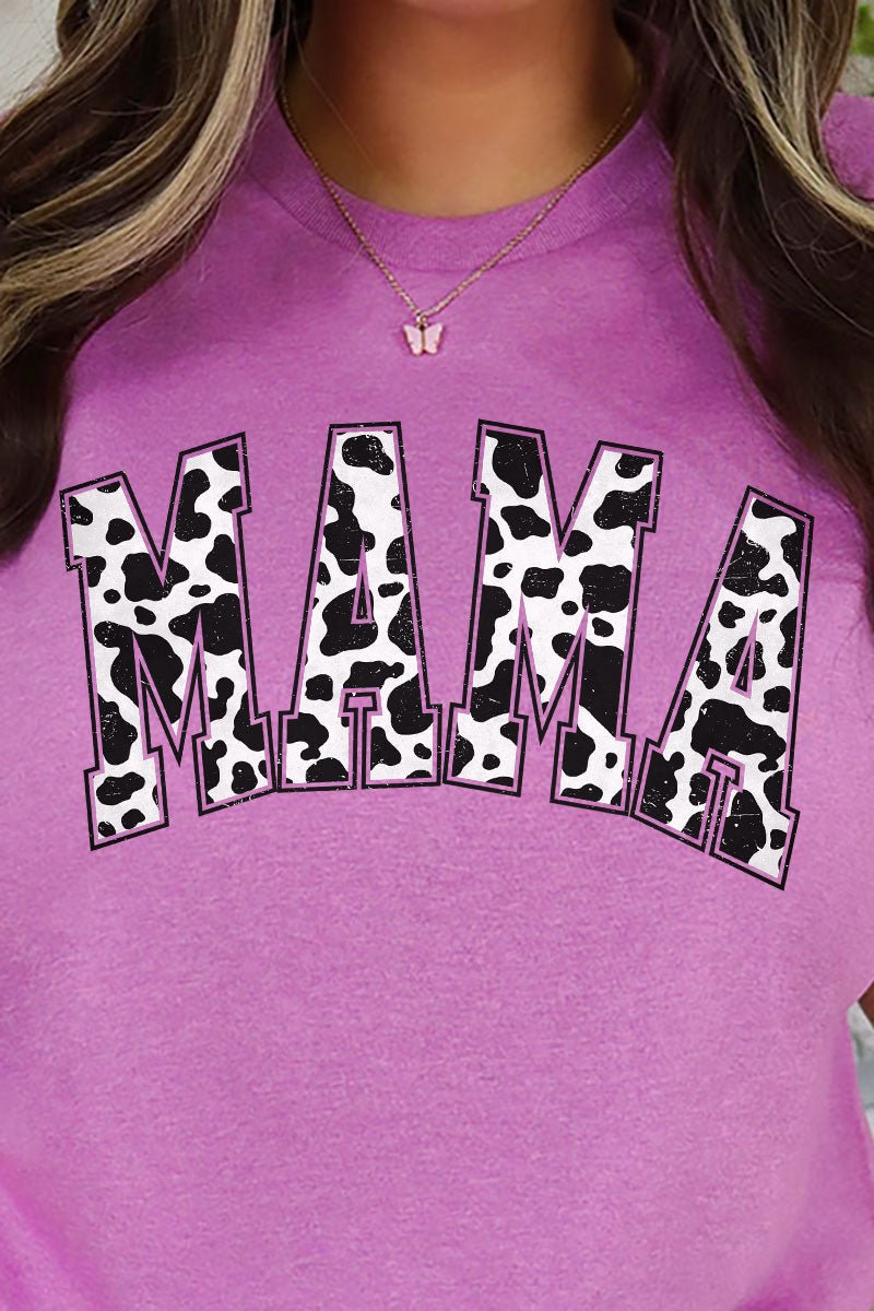 Cow Print Arched Mama Softstyle Adult T-Shirt - Wholesale Accessory Market