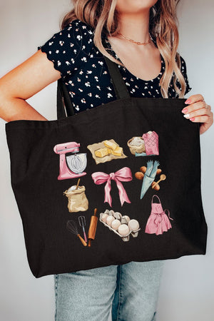 Knead The Love Canvas Jumbo Tote - Wholesale Accessory Market