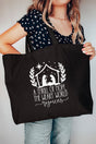 Thrill Of Hope Nativity Canvas Jumbo Tote - Wholesale Accessory Market