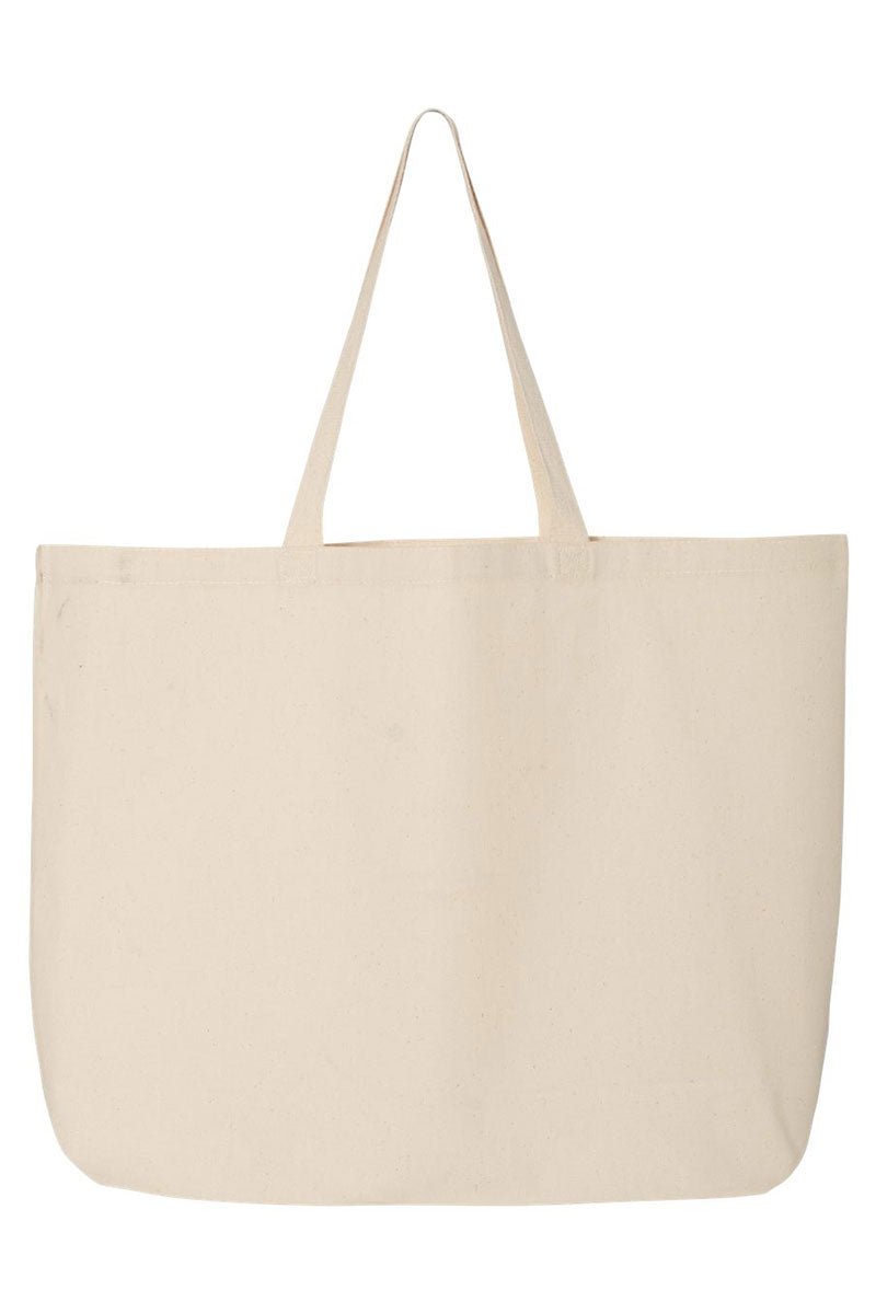 Preppy Blue Mama Canvas Jumbo Tote - Wholesale Accessory Market