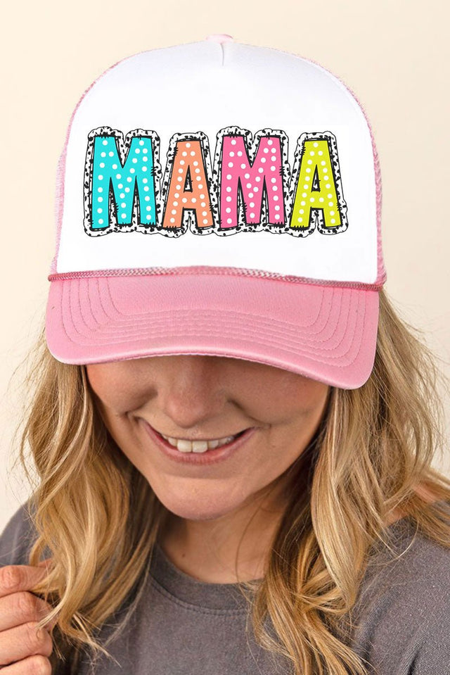 Dalmatian Dots Mama Foam Mesh Back Trucker Cap - Wholesale Accessory Market