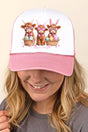 Hoppy Highland Easter Foam Mesh Back Trucker Cap - Wholesale Accessory Market