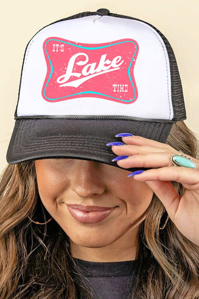 It's Lake Time Foam Mesh Back Trucker Cap - Wholesale Accessory Market