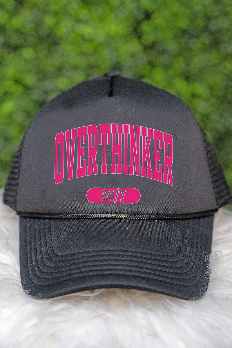 Overthinker 24/7 Foam Mesh Back Trucker Cap - Wholesale Accessory Market