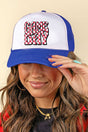 Red Checkered Game Day Foam Mesh Back Trucker Cap - Wholesale Accessory Market