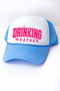 Day Drinking Weather Foam Mesh Back Trucker Cap - Wholesale Accessory Market